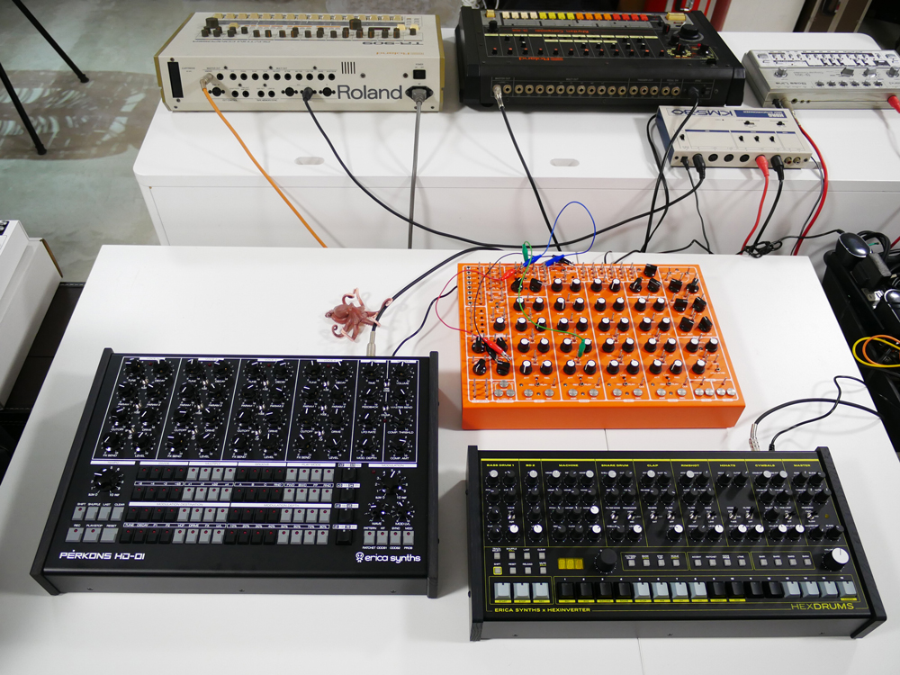Erica Synths PĒRKONS HD-01、Erica Synths HexDrums、SOMA laboratory PULSAR-23