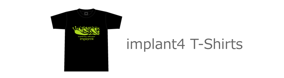 シンセサイザーショップimplant4シンセサイザー/クラブ/テクノ/電子楽器 Tシャツ